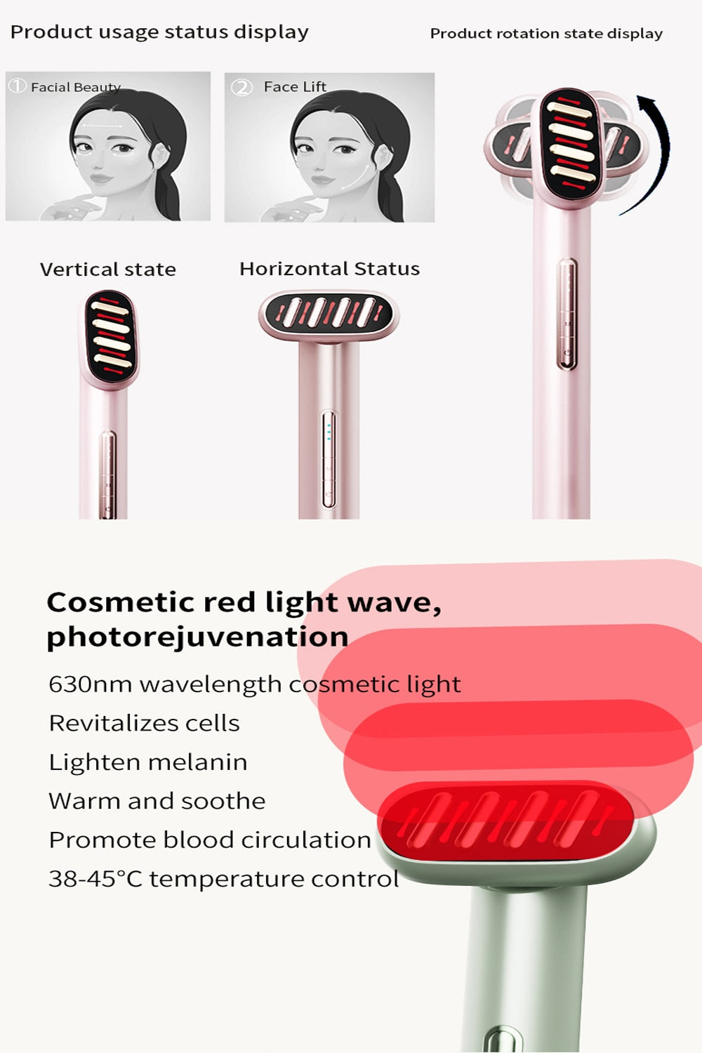 5-in-1 Multifunctionele Ultrasonische Beauty Wand