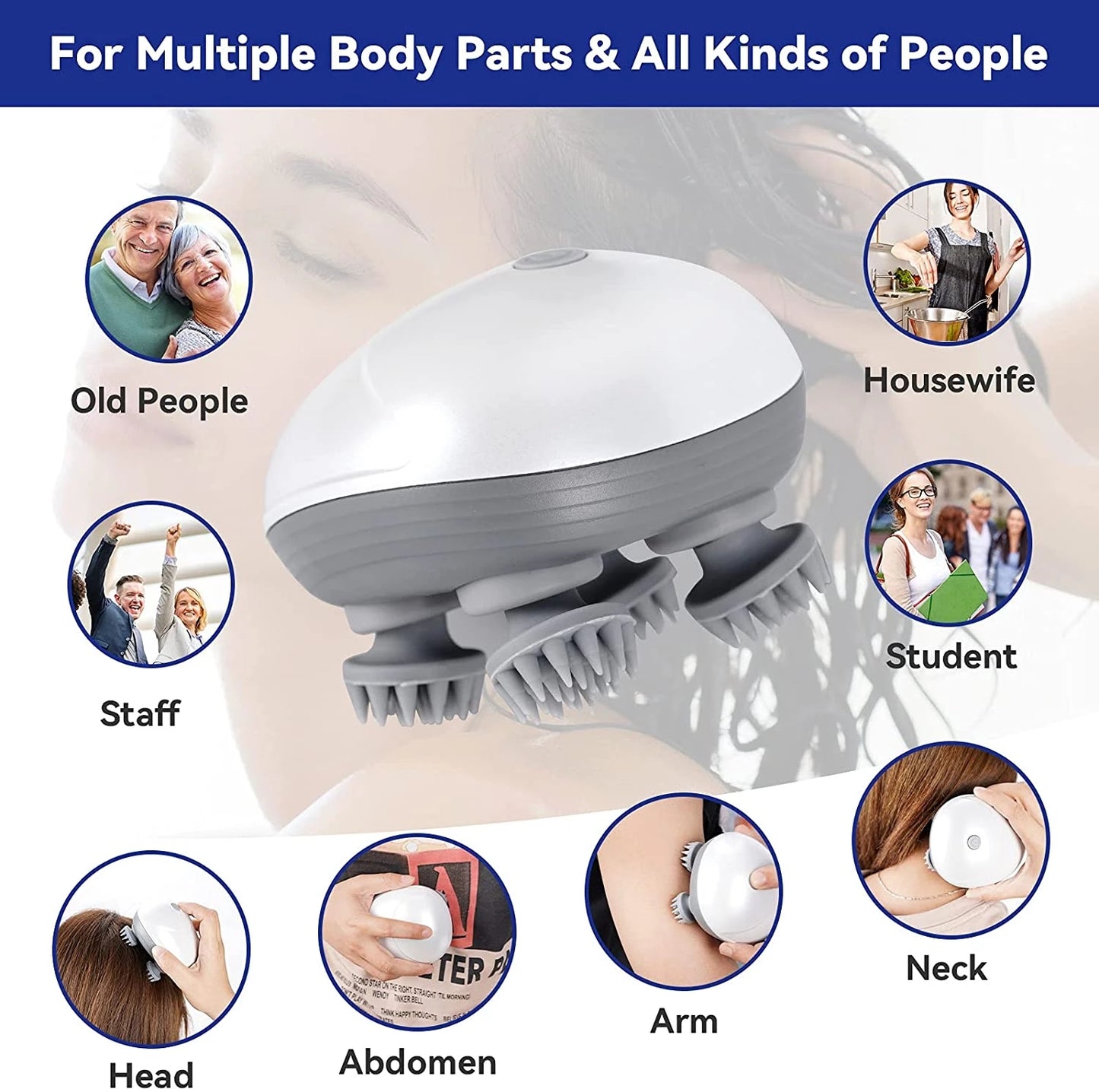 Draagbaar Hoofd Massager
